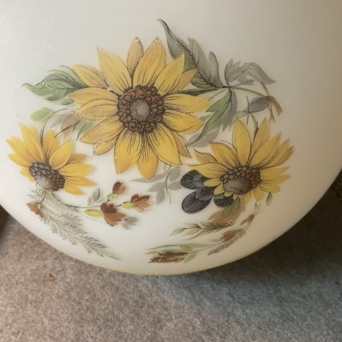 Vintage Globe Only 1960s White Matt 10’’ 25’’ Round Glass 3 3/8” Fitter Sun - Picture 10 of 10