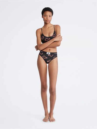 Tanga moderna elástica de algodón V-Day 1996 para mujer Calvin Klein (pequeña) QF7479 NUEVA CON ETIQUETAS - Imagen 4 de 4