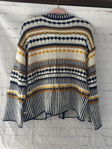 Marc New York Andrew Marc Chunky Button Down Sweater Knitted Cardigan NWT M - Picture 2 of 12