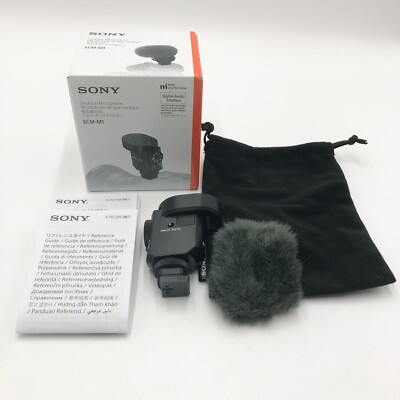 Sony ECM-M1 Pro Shotgun Mic: Variable Directivity, Windscreen for Cameras Japan