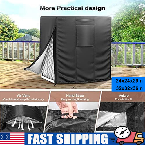Heavy Duty Air Conditioner Cover Central AC Outdoor Protect Waterproof Dustproof