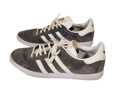 Adidas Originals Men's Gazelle Size 12 Gray White Shoes LVL 029002