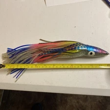 Weighted Trolling Lure,  (16 Oz) Non Rigged,Not Fished. Layered Skirt  12” Long