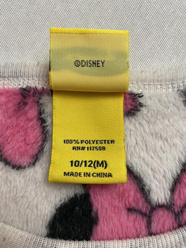 Disney Minnie Mouse Girls Youth Soft Fleece Warm Sweater Size Medium 10/12 - Picture 5 of 8