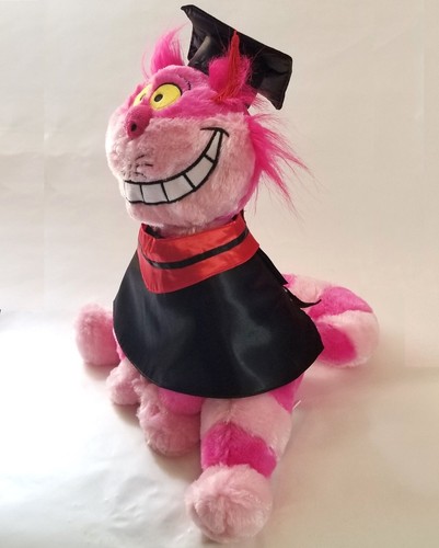 Figura de peluche de 16" de Disney Alicia en el País de las Maravillas Gato de Cheshire graduación graduada - Imagen 3 de 5