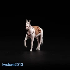 1/87 White War Horse Miniatures Scene Props Figures Model For Cars Vehicles Toys