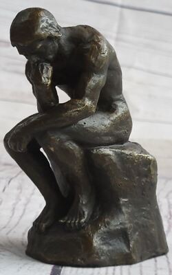 Unterzeichnet Rodin Bronze Statue Denker Skulptur Hot Guss Dekorative Gift Figur