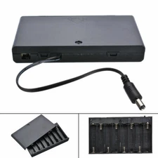 Plastic 8*AA Battery Case  Cover Switch Storage Holder Box Black on off  b3