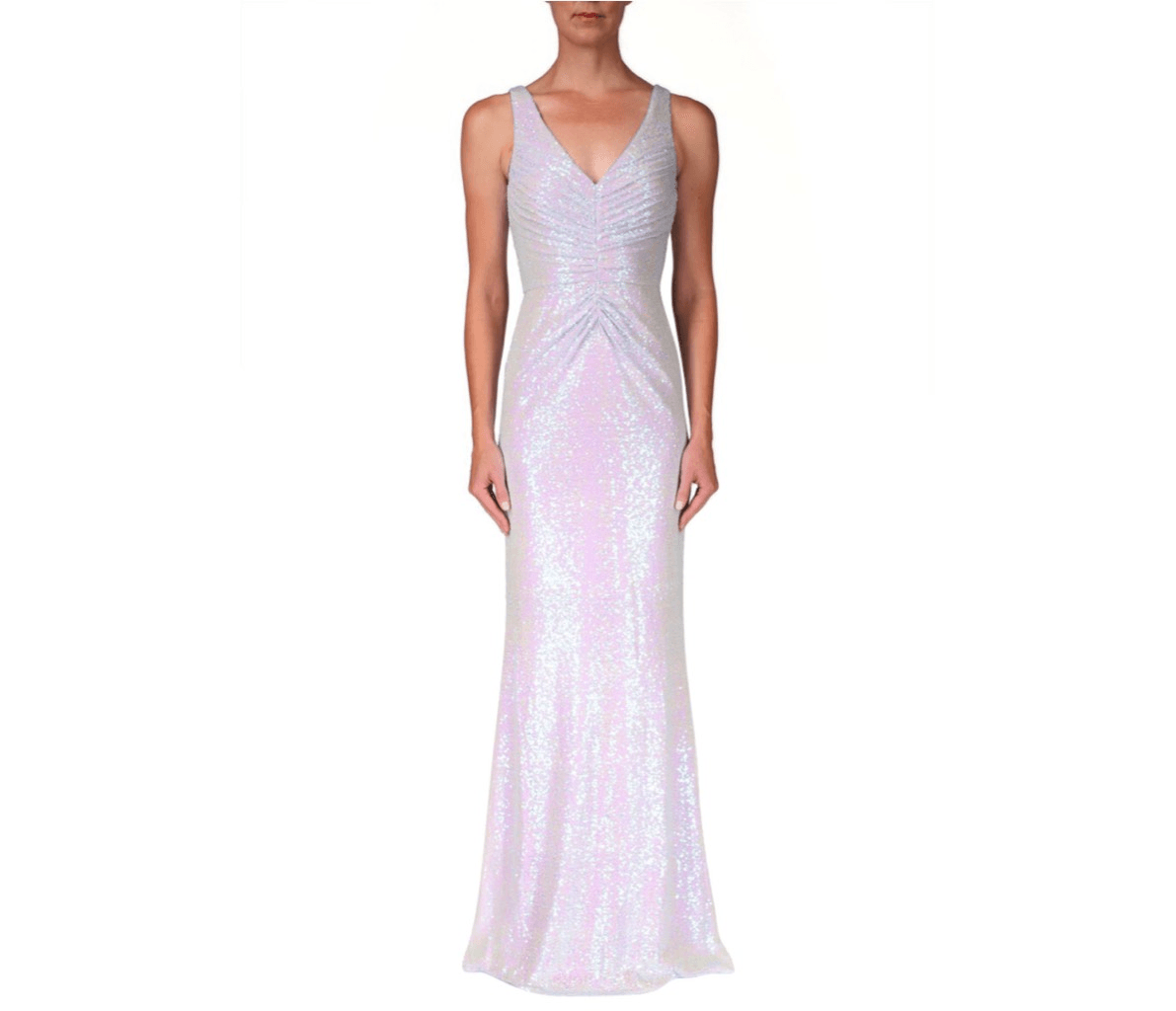 badgley mischka blue sequin dress Badgley Mischka Women's Sequined Draped Cocktail Dress - Navy