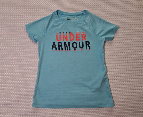 Camiseta Under Armour Heatgear Suelta Azul Claro Poliéster Talla Juvenil Niños S - Imagen 2 de 8