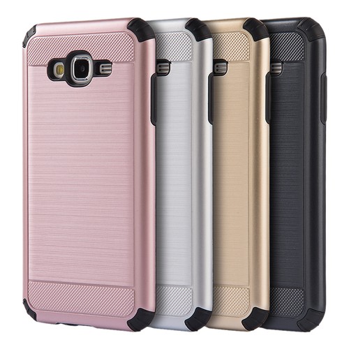 For Samsung Galaxy J5 Shockproof Slim Hybrid Armor Brushed Case Skin Phone Cover - Picture 1 of 28