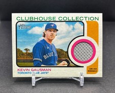 2022 Topps Heritage High - KEVIN GAUSMAN - Clubhouse Collection RELIC Blue Jays