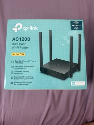 TP-Link Archer C54 AC1200 Dual-Band Wi-Fi Router MU-MIMO Beamforming 4 LAN Black