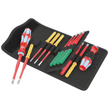 Wera 05006631001 Kraftform VDE Stainless 17pc Interchangeable Screwdriver Set
