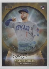 2021 Stadium Club Chrome Crystal Ball Gold Refractor /50 Nick Madrigal 13c7