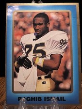 Raghib Ismail Blue & Gold Notre Dame Card