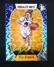 2020-21 Panini NBA HOOPS Nico Mannion Teal Explosion Rookie RC #248