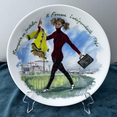 D'Arceau-Limoges Collector Plate LES FEMMES Du Siecle 1960 FRANCOISE Fr. Ganeau