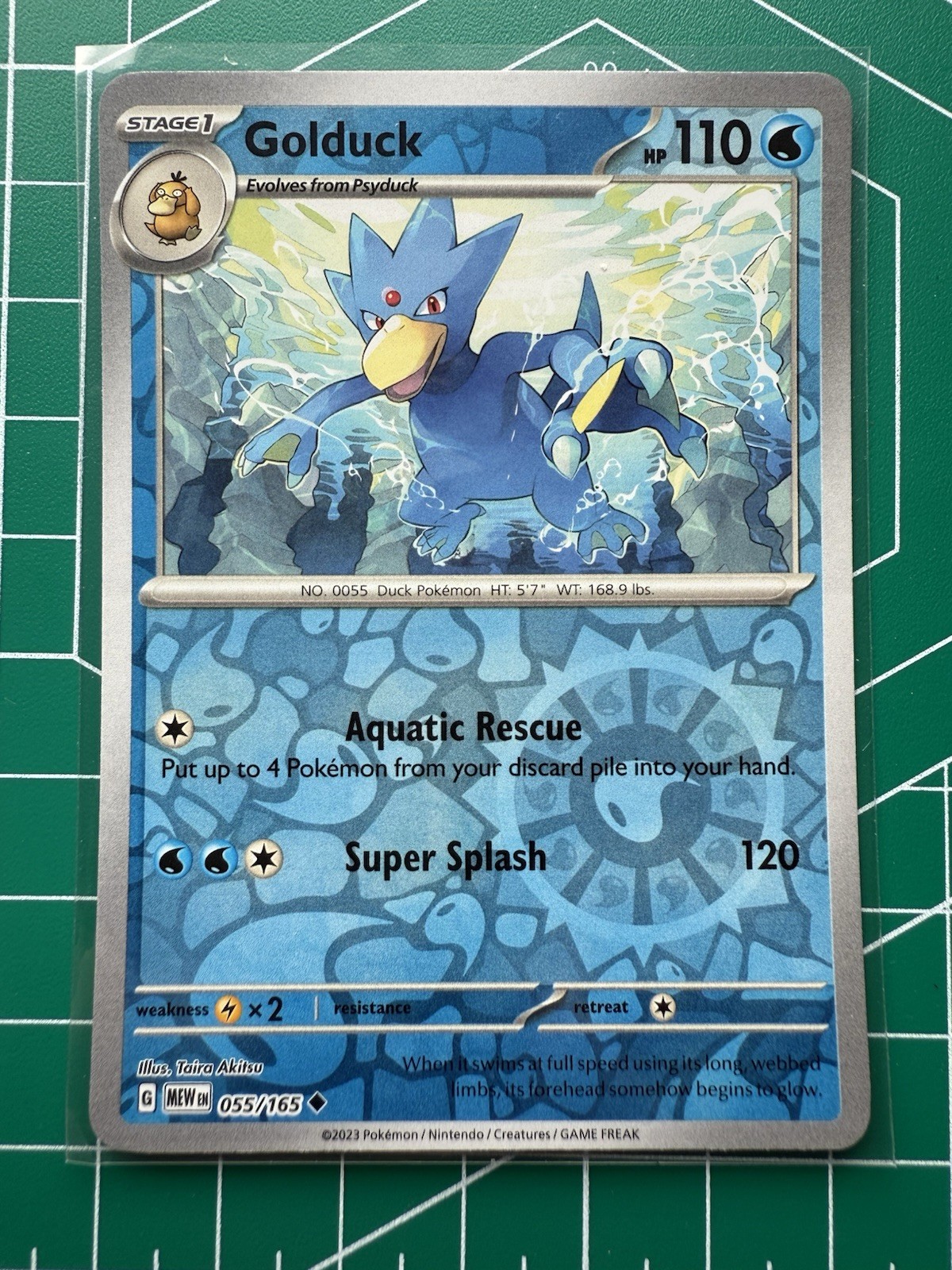 Golduck 055/165 Sv: Scarlet & Violet 151 Reverse Holo NM/M Pokemon