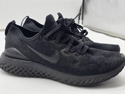 Nike Epic React Flyknit 2 Shoes Mens Size 9 Black Damaged Sneakers BQ8928-011