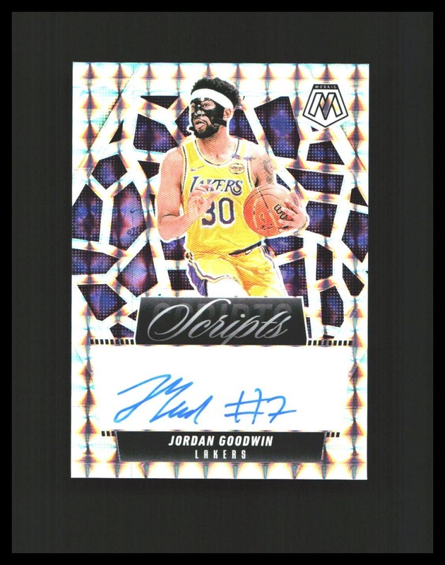 2024-25 Jordan Goodwin Auto - Panini Mosaic Scripts #MS-JGL LA Lakers 