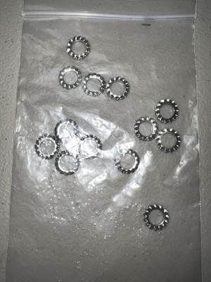 Steel Internal Tooth Lock Washers   Small Size   Lot of 12
