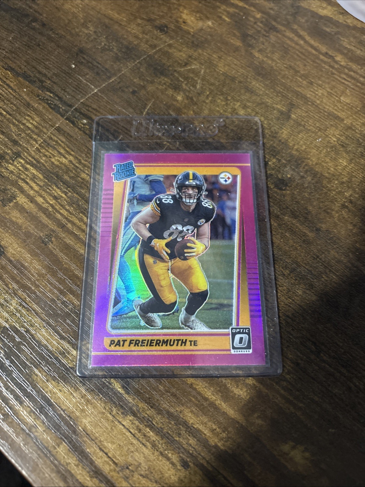 2021 Panini Donruss Optic - Rated Rookie Pat Freiermuth #232 Pink Prizm (RC)