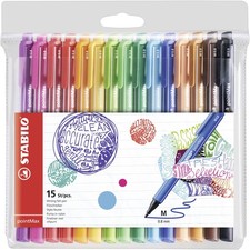 Fineliner PointMax Pen 15 PCS Assorted Colors Premium FiberTip Marker