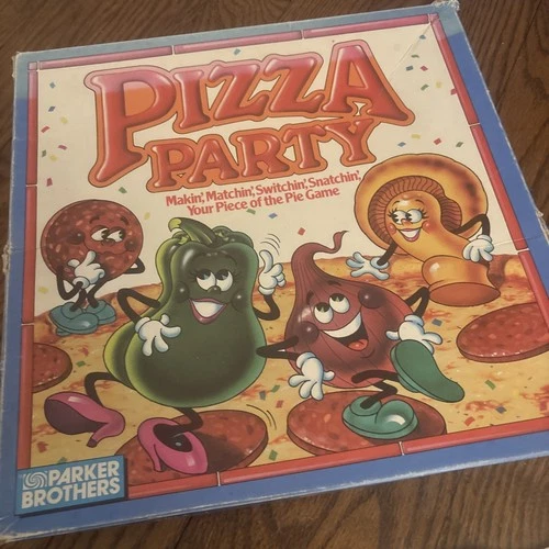 Vintage Pizza Party Parker Brothers 1987 Board Game With Instructions USA