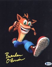 Brendan O'Brien signed 8x10 Photo Crash Bandicoot