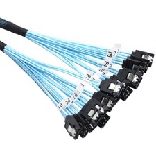 Bulk 8Pcs 7Pin SataSAS Data Cables 6Gbps for Connection to HDD SSDs Devices