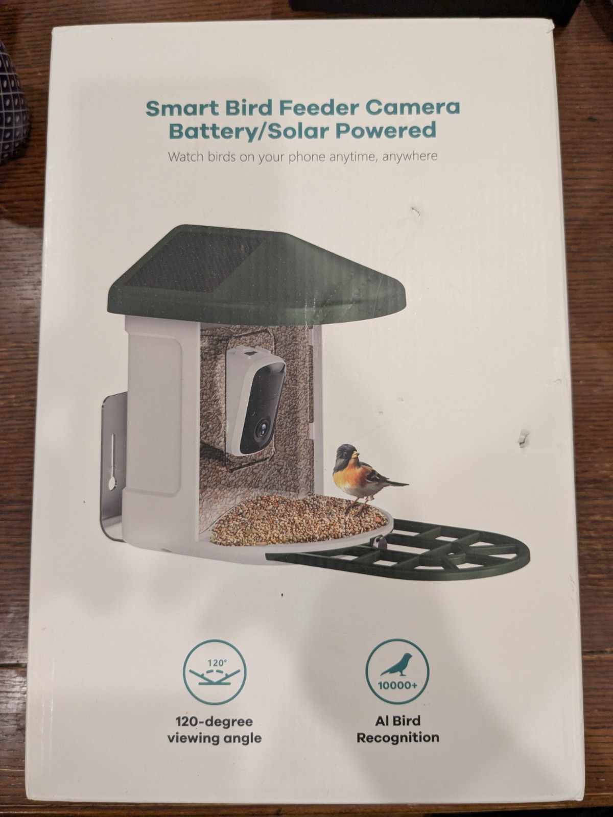 Bird Feeder with Camera with AI Identify Birds Species Solar Panel