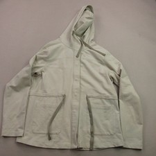 North Face Hoodie Womens Medium Long Sleeve Full Zip Hooded Ivory Pockets