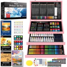 Art Supplies, 195 Pack Art Set Drawing Kit for Kids Teens Girls Boys Adult, Art