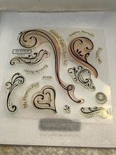 Close to My Heart stamp set. My Acrylix Frames, tags, and borders. Used. B1335.