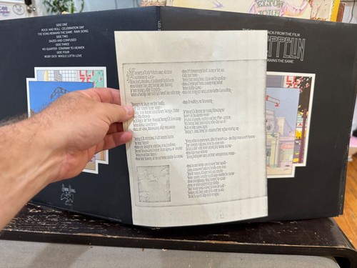 LED ZEPPELIN THE SONG REMAINS THE SAME 2X NM-/NM VINYL LP LOWEST $$$ NICE!! - Picture 2 of 8