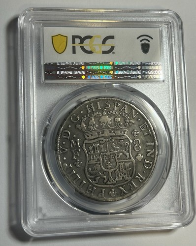 1743 MO MF Mexico 8 Reales Pillar PCGS VF 30 - Picture 5 of 5