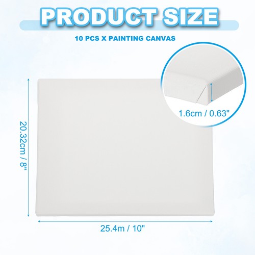 Canvas for Painting, 10 Pack 8x10" Oil Paint Set Art Supplies - Picture 2 of 6