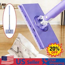 1-3PCS Mini Mop Zero Touch, Hands Free Squeeze, No Wash Lazy Mops Wet Dry US NEW