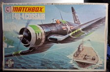Vintage 1972 Matchbox PK-14 F4U-4 Corsair 1:72 1st edition rare collectable kit