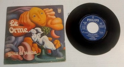 7'' LE ORME - MÄDCHENSPIEL 1972 POP ROCK PROG VINYL 45 Runden VINTAGE VINYL RECORD