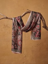 Floral Print Scarf for Women, Lightweight Spring Scarf, Soft Elegant Long Scarf,