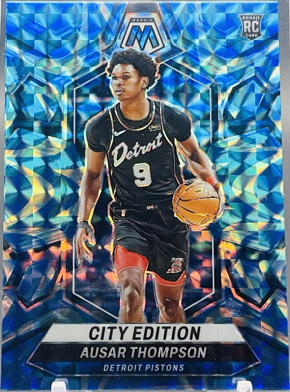 2023 Panini Mosaic - Reactive Blue Prizm #290 Ausar Thompson (RC)