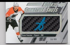 2023-24 UD ENGRAINED SIGNATURE SHOTS ROOKIE TYSON FOERSTER RC AUTO /99