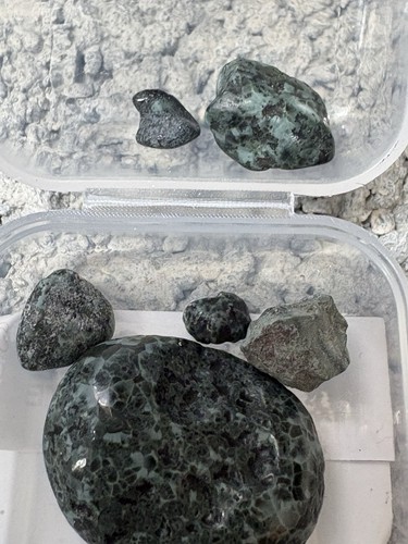 Large Isle Royale Greenstone Chlorastrolite Freeform Cab Polished Michigan Gem  - Bild 3 von 3