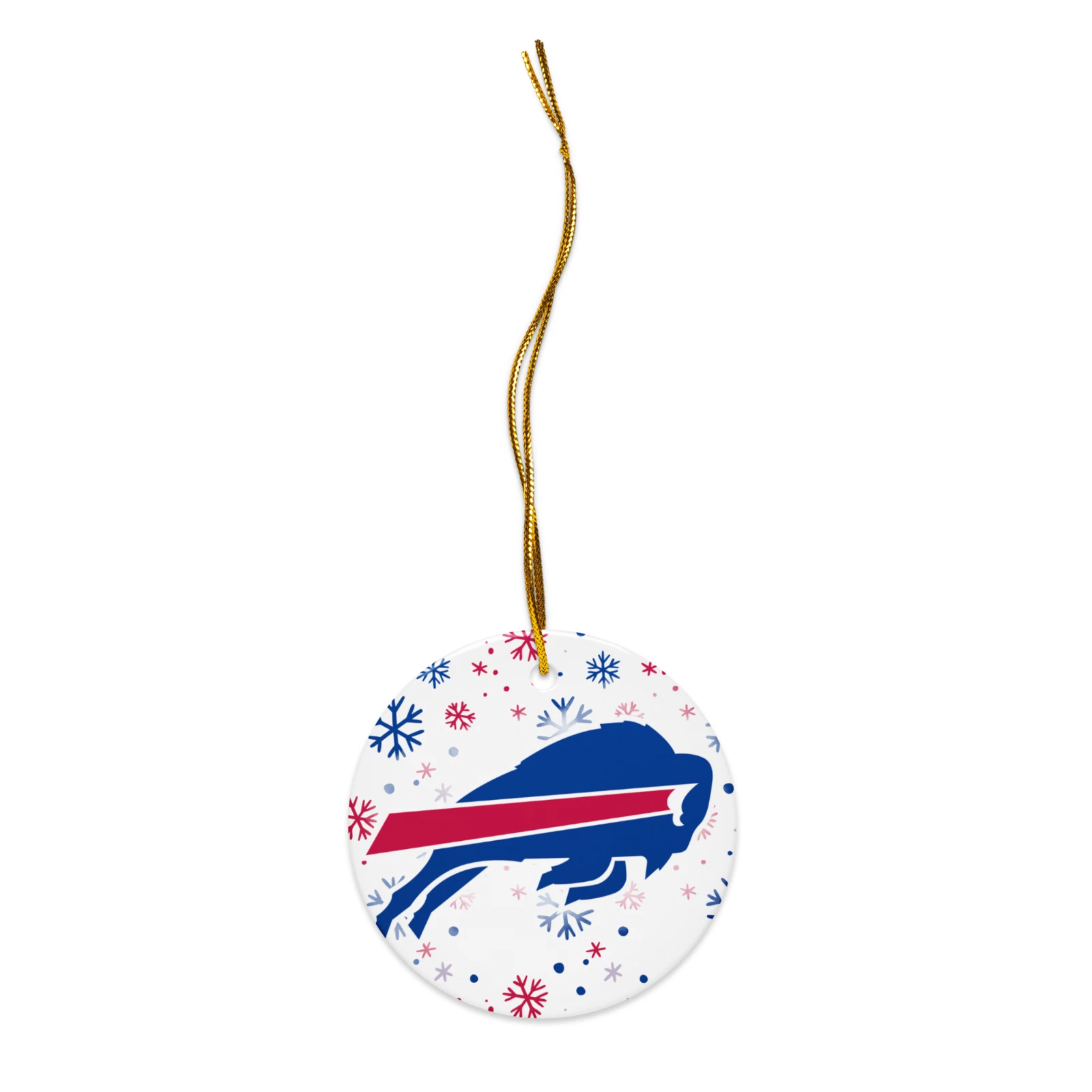 Buffalo Bills Christmas Tree Holiday Flat Ornament