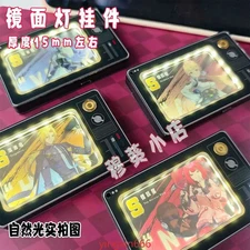 Zenless Zone Zero Hugo Vlad Anime Acrylic Mirror Light Mascot Key Ring Pendant