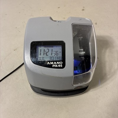 Amano PIX-95/A421 Electronic Card Punch - Time Clock NO KEY