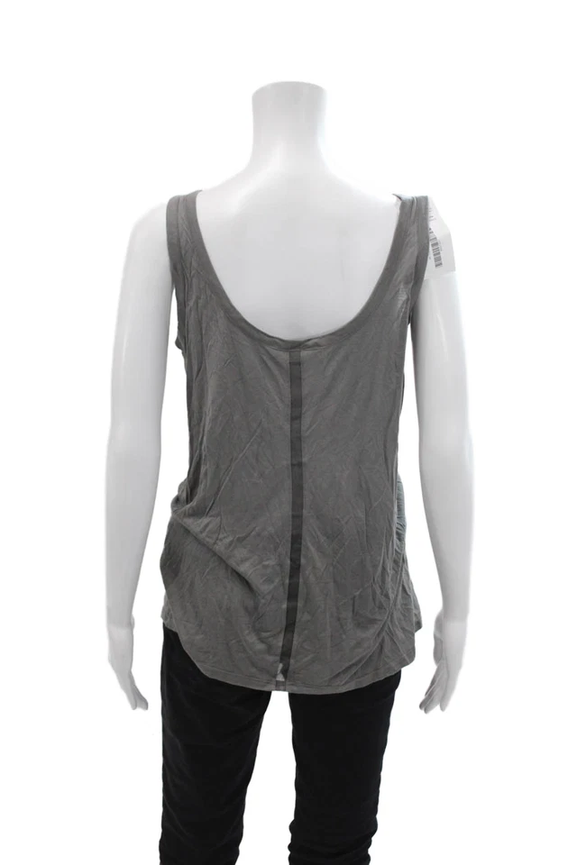 The Row Womens Scoop Neck Sleeveless Tank Top Taupe Brown Size M - Image 3 of 4