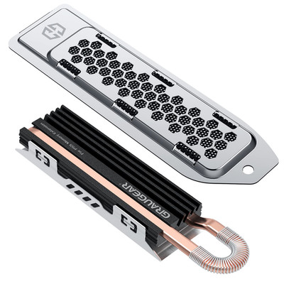 Heatsink SSD Cover Set for PS5 - M.2 Nvme Metal Heat Dissipation Cover with Copp